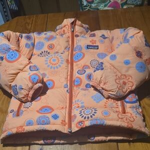 Patagonia Sz M Floral Patterned Puffer Jacket